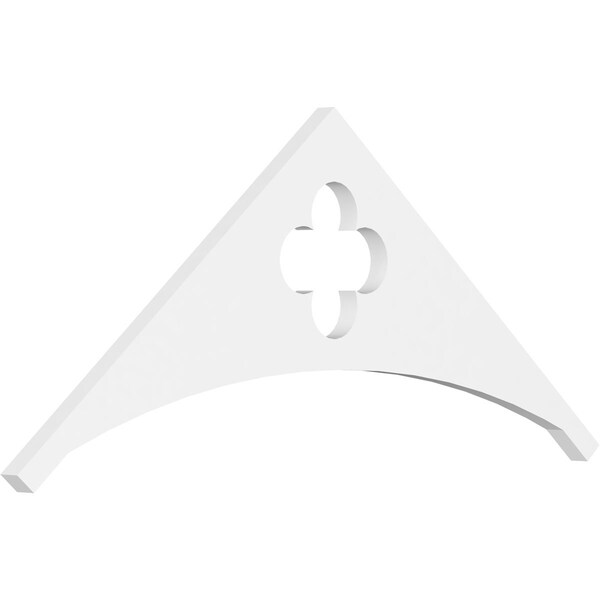 Ekena Millwork Pitch Turner Architectural Grade PVC Gable Pediment, 36"W x 15"H x 1"P (10/12) GPP036X015X100TUR - main
